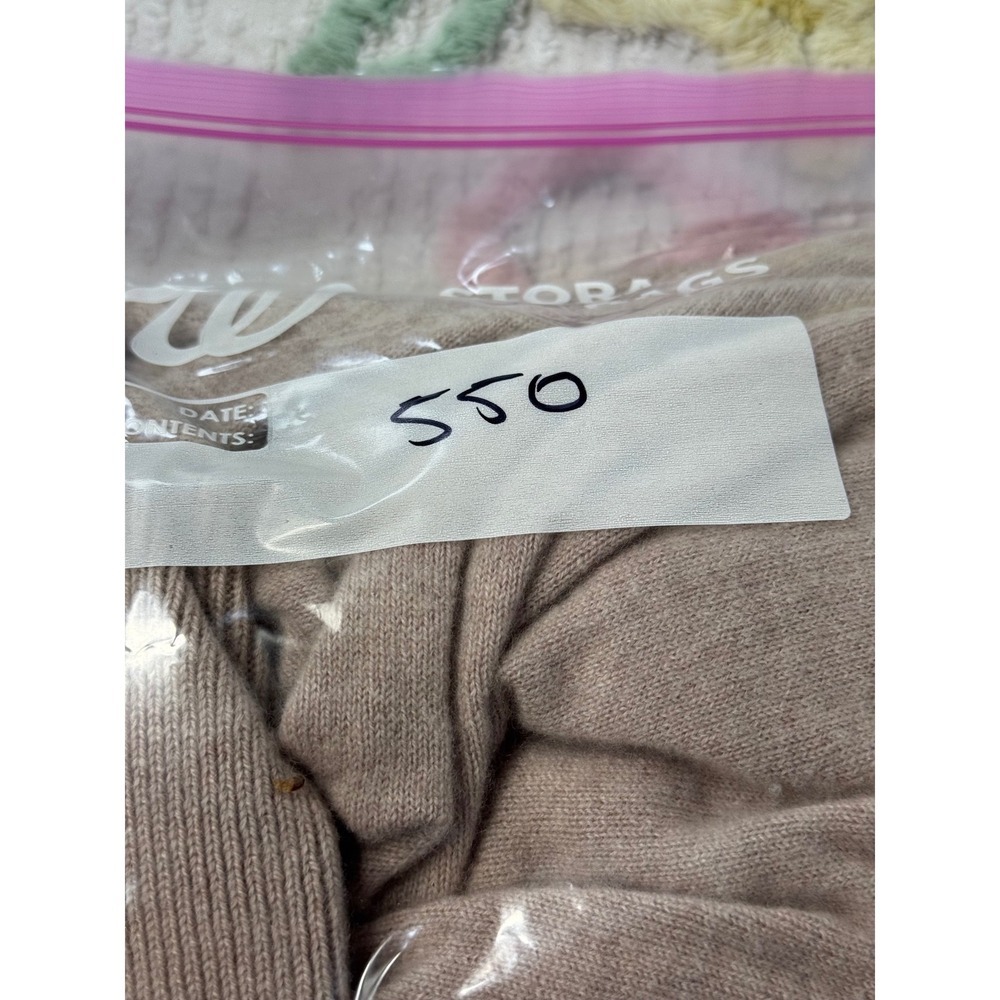 Athleta 100% Cashmere Twist Back Sweater Oatmeal Beige Womens Small RN 54023 - Picture 10 of 10